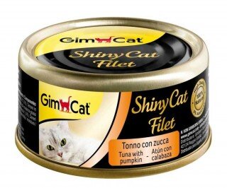 Gimcat Shinycat Fileto Tuna ve Bal Kabaklı 70 gr Kedi Maması kullananlar yorumlar
